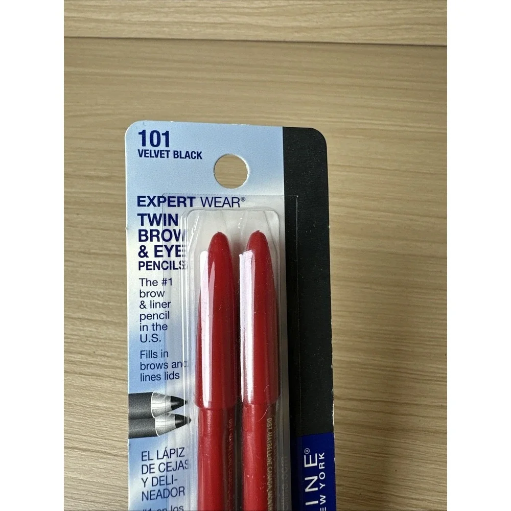 Maybelline Expert Wear Twin Brow & Eye Pencils Velvet Black 101